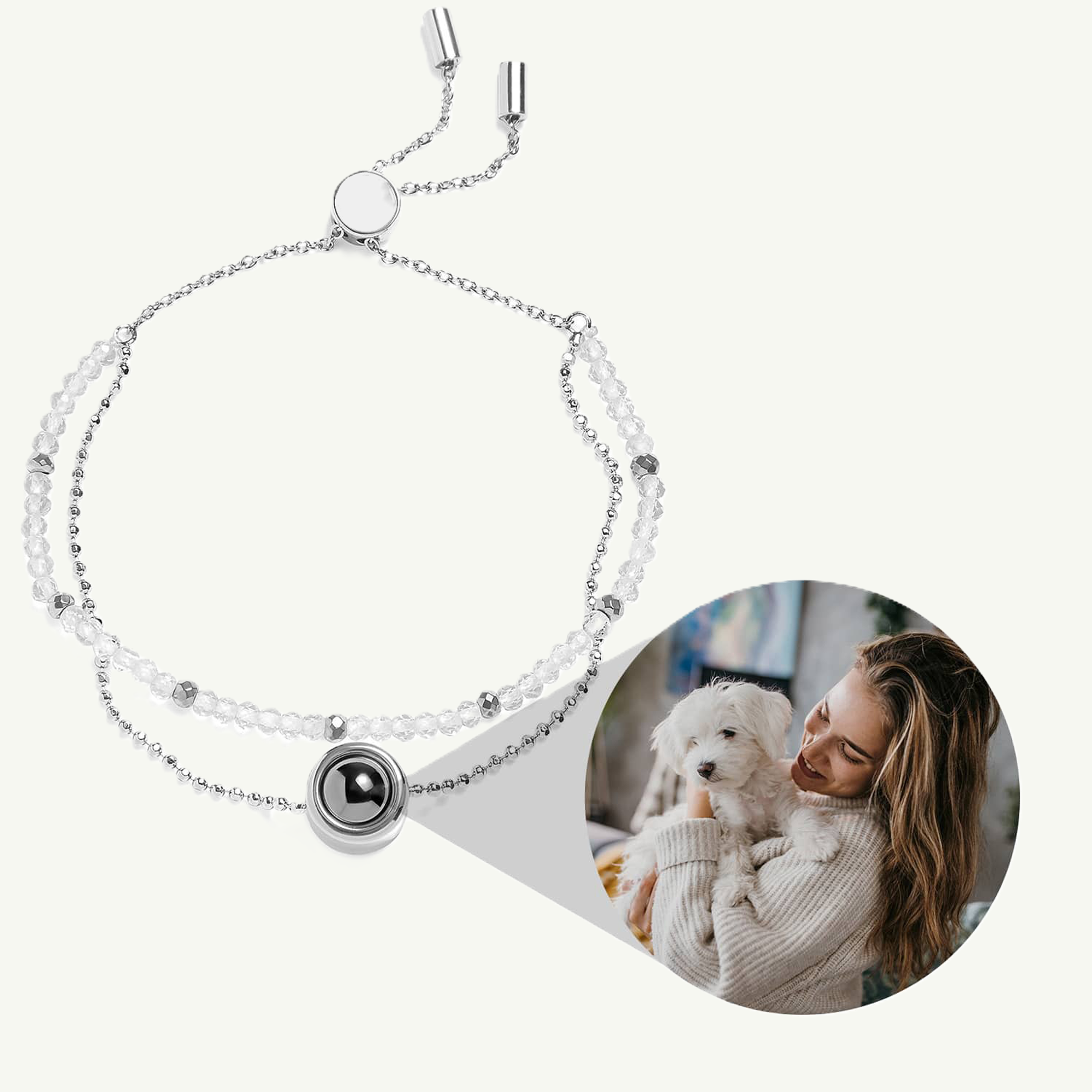 Personalized crystal bracelet