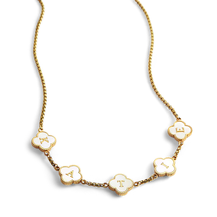 Clover Personalized Name Necklace